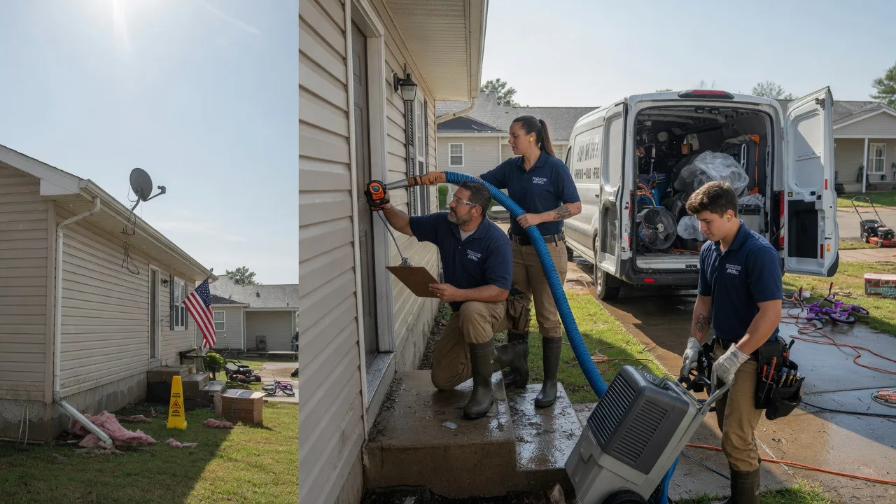 Ceiling Water Damage Restoration in Tiffin, IA near me